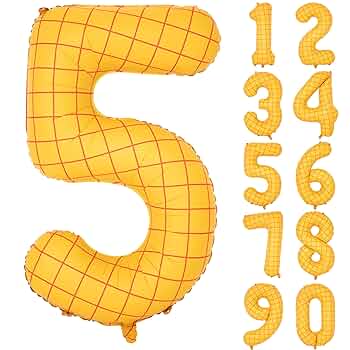 ナンバーバルーン【5】 Amazon | Cadeya リボン 数字5 誕生日バルーン 40インチ ホット